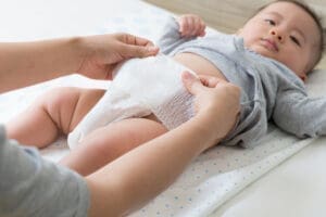 Frequent nappy changes can help prevent nappy rash